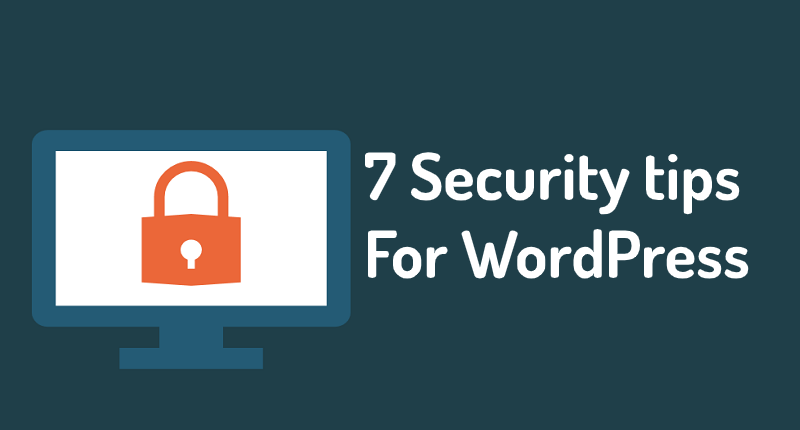 7 security tips wordpress