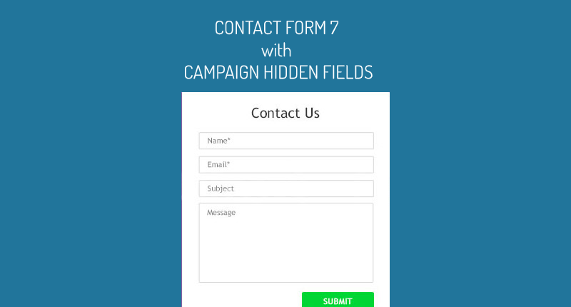 Contact Form 7 configuration with Hidden Fields