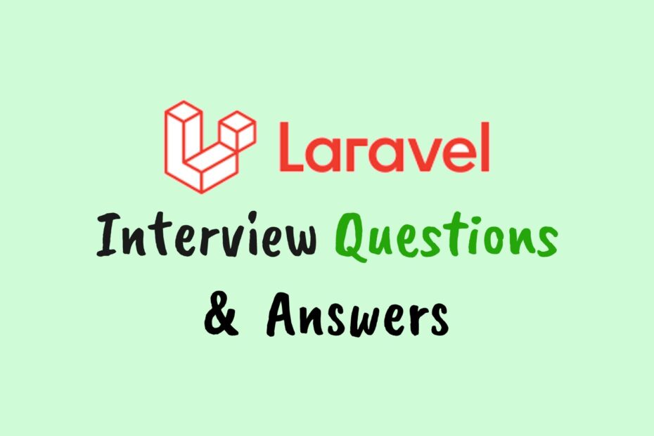 laravel interview questions answers
