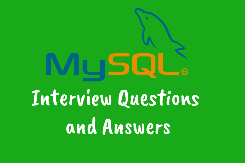 MySQL Interview Questions