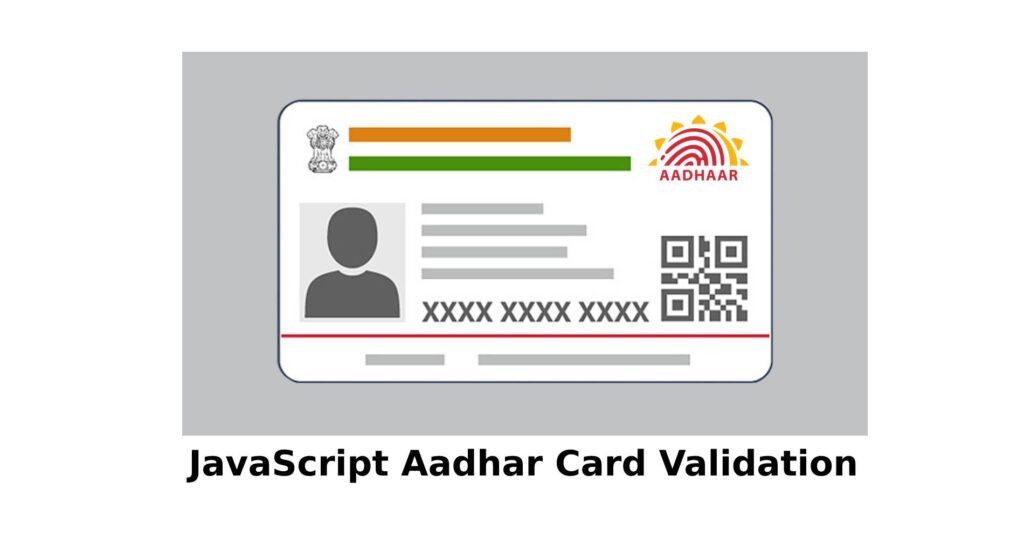 aadhar card validation